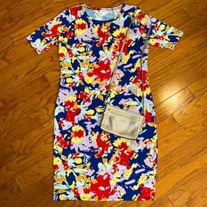 Women’s LuLaRoe Julia Dress - Floral - Vibrant - XL